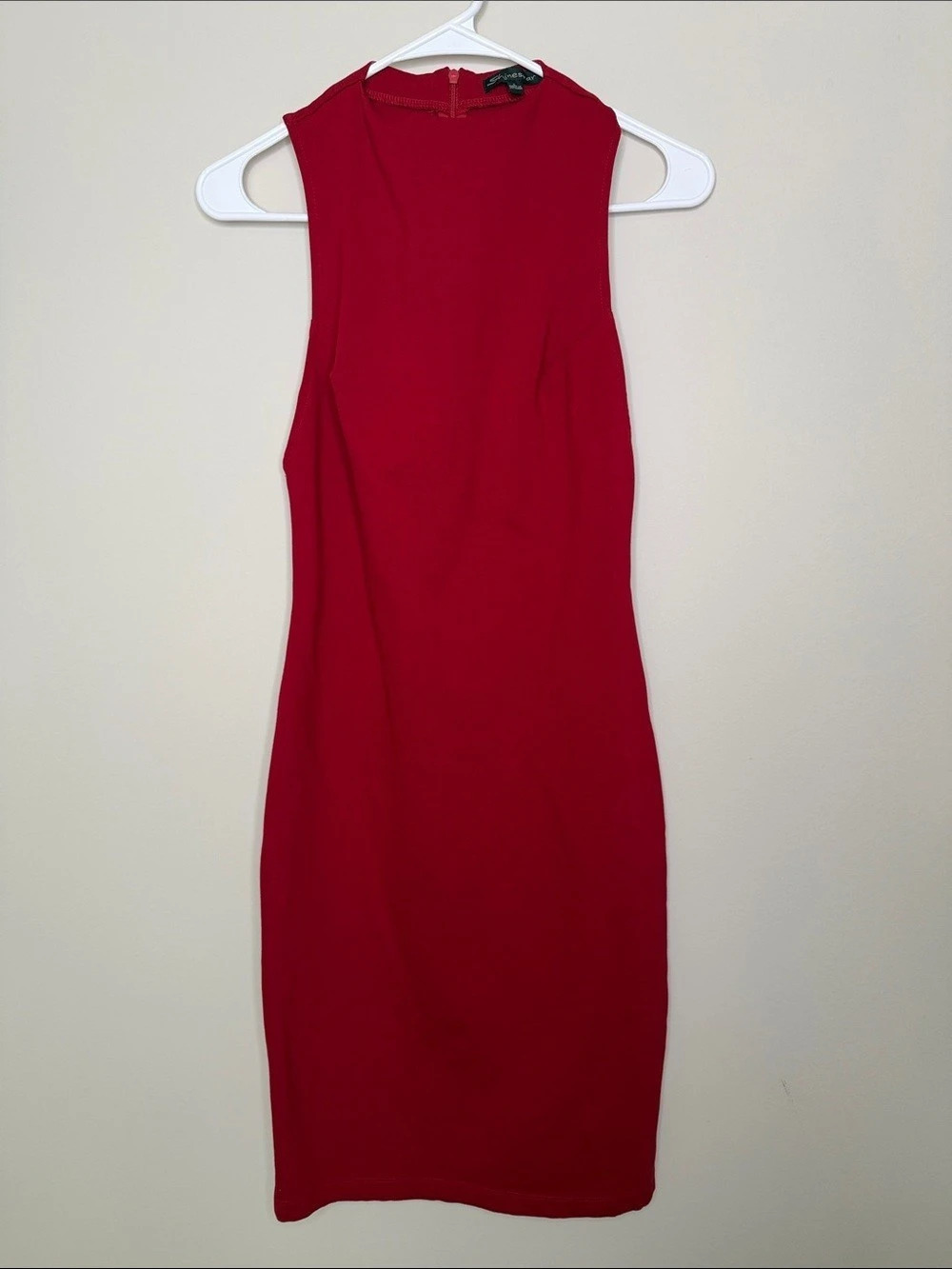 Shinestar Midi Bodycon Dress | Red | Large